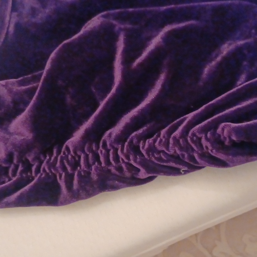 Charlotte Russe deep purple velour dress NWOT - Picture 7 of 7
